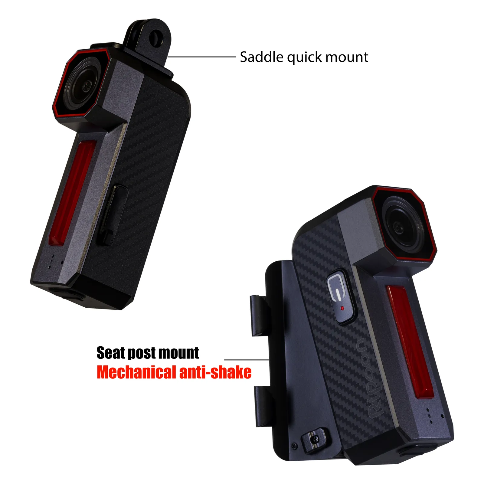 Q100 Rails Bike Camera Lights | Front & Rear Recording — Ripoon PRO Series